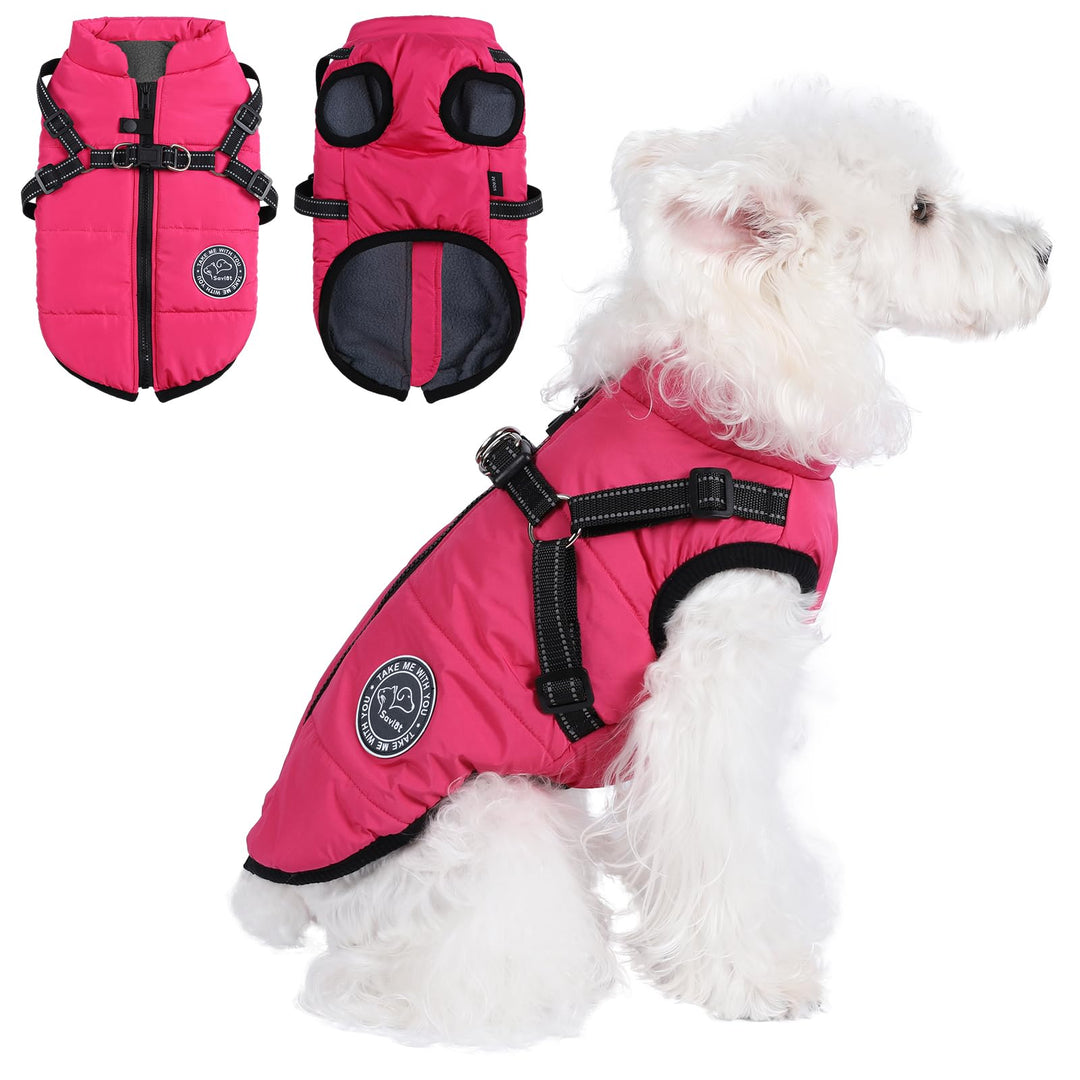 Hundejacke Winterweste Jacken Hundemantel Hundepullover Haustier Skifahren Kostüm Ärmellose Baumwoll