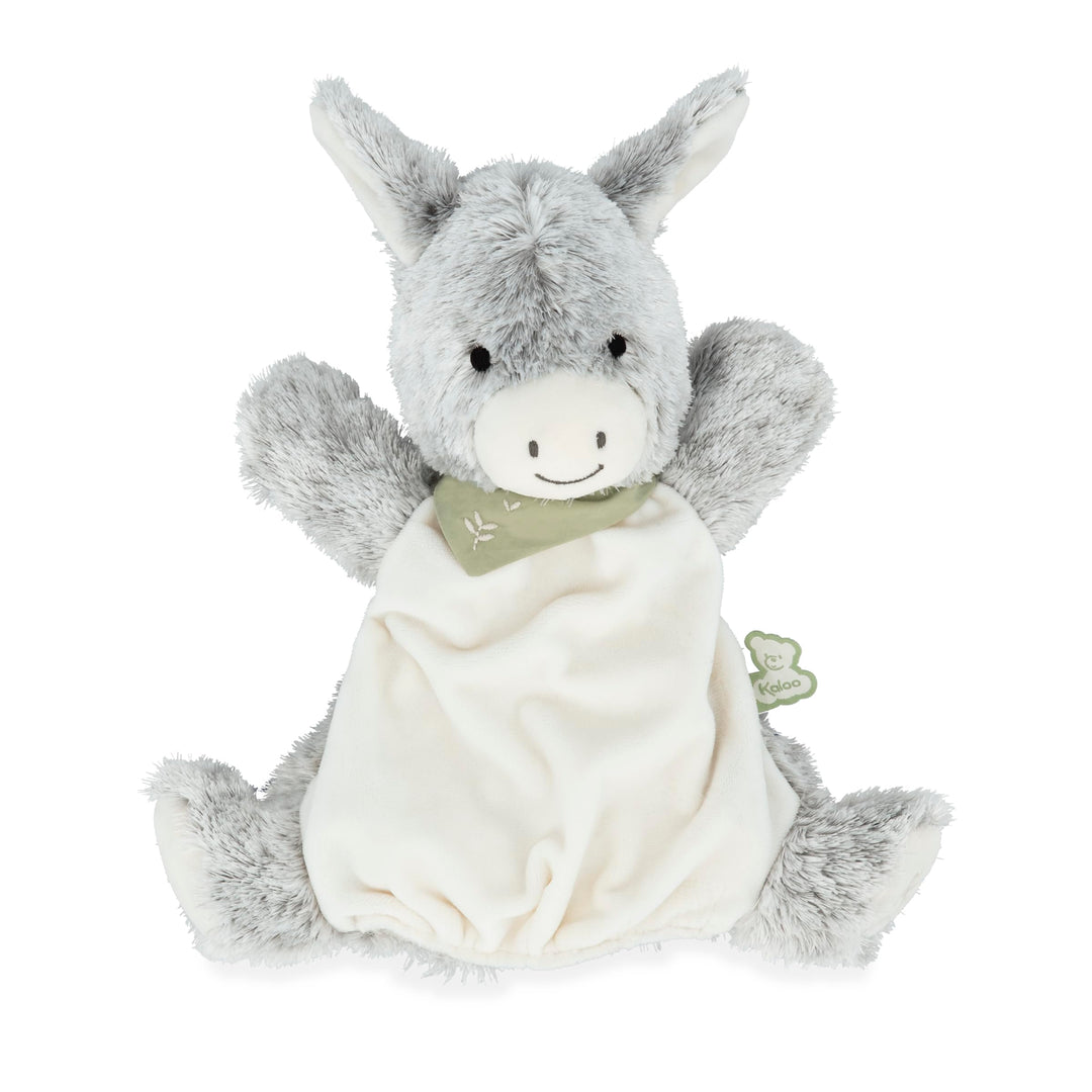 Kaloo - Les Amis - Baby Plüsch-Handpuppe Regliss das Eselchen - 24 cm - Sehr weiches Material - Ab G