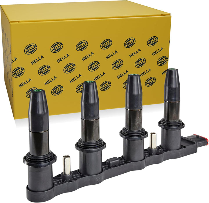 HELLA 5DA 193 175-331 Zündspule - 12V - 6-polig - Blockzündspule - geschraubt