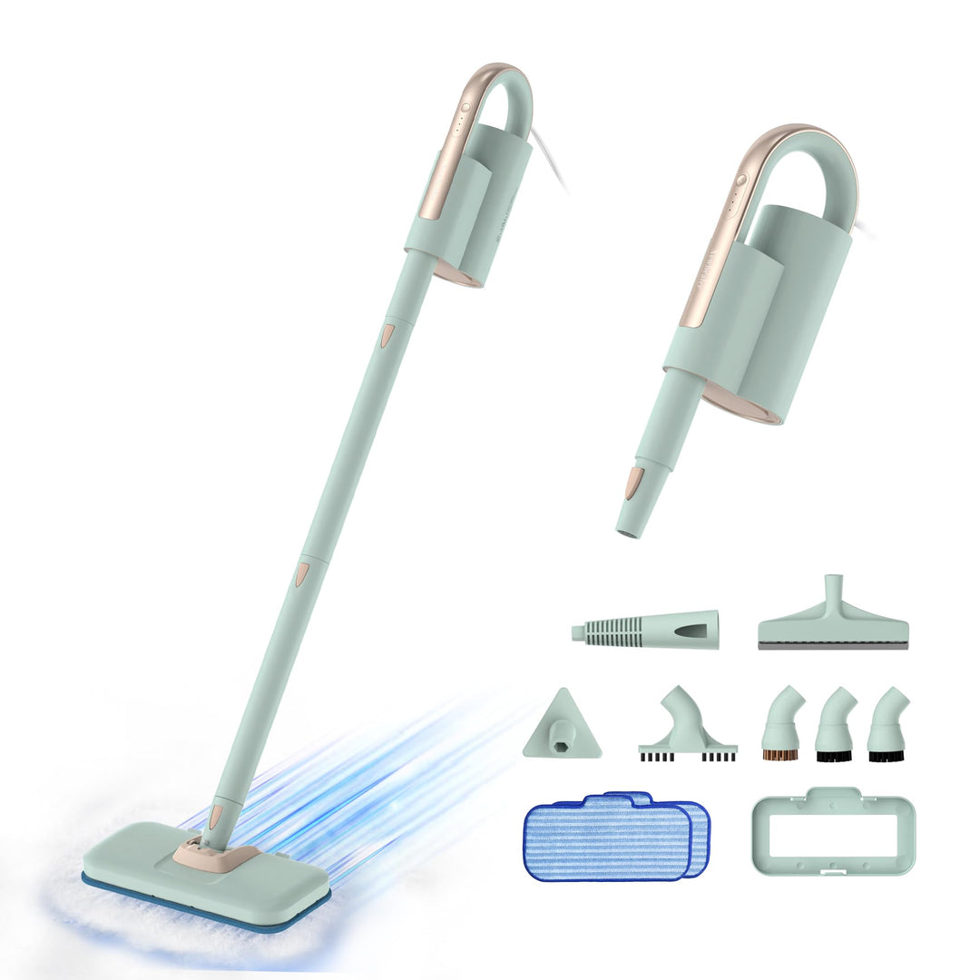 Newbealer Dampfreiniger 2-in-1 mit abnehmbarem Handdampfreiniger, 1200 W, 3 einstellbare Dampfstufen