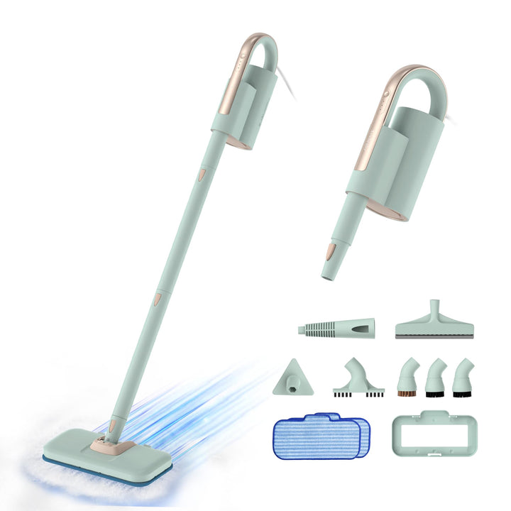 Newbealer Dampfreiniger 2-in-1 mit abnehmbarem Handdampfreiniger, 1200 W, 3 einstellbare Dampfstufen