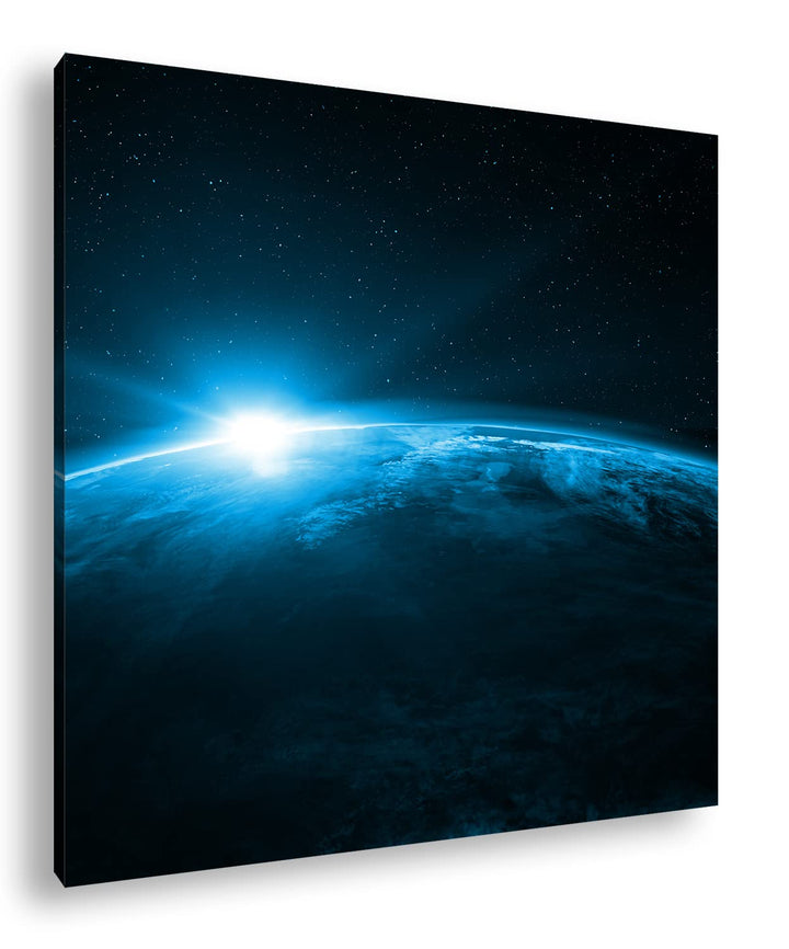 deyoli Sonnenaufgang im Universum Format: 60x60 Effekt: Zeichnung als Leinwandbild, Motiv auf Echtho