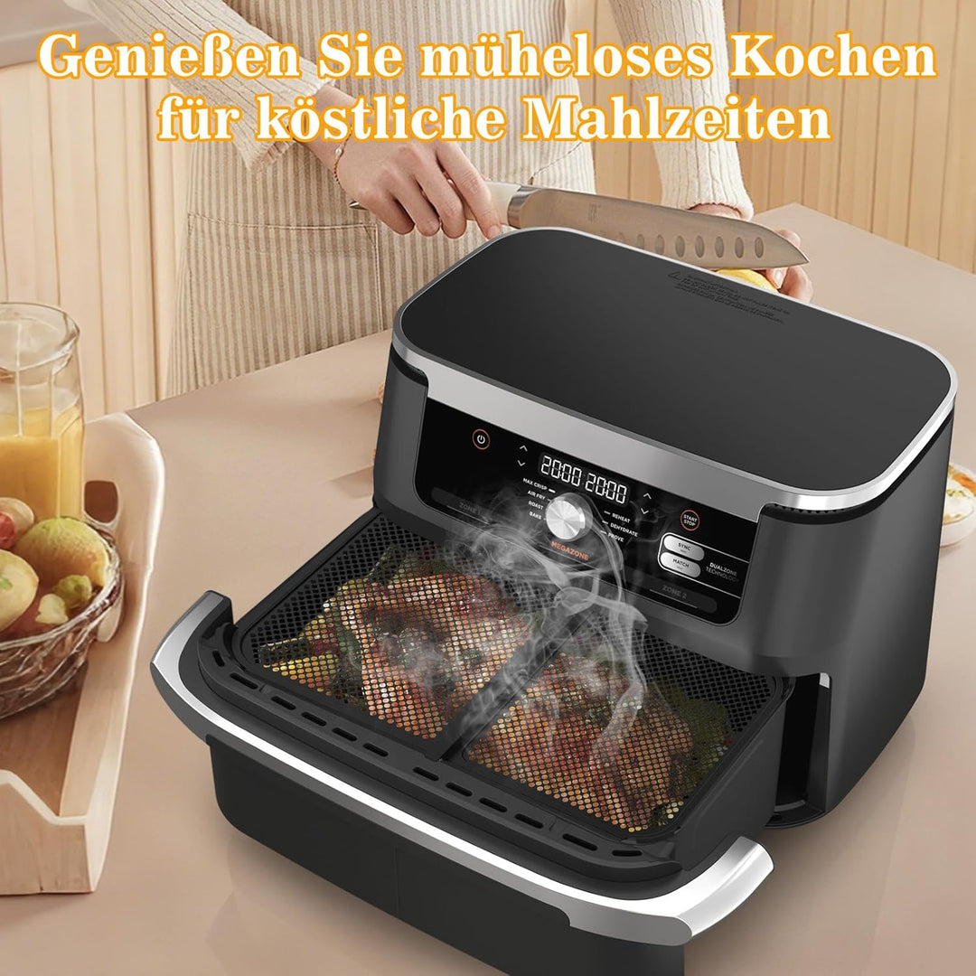 Spritzschutz für Ninja Foodi Flexdrawer 10,4 L Heissluftfritteuse AF500EU, Ninja Heissluftfritteuse