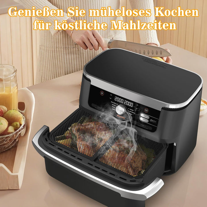 Spritzschutz für Ninja Foodi Flexdrawer 10,4 L Heissluftfritteuse AF500EU, Ninja Heissluftfritteuse