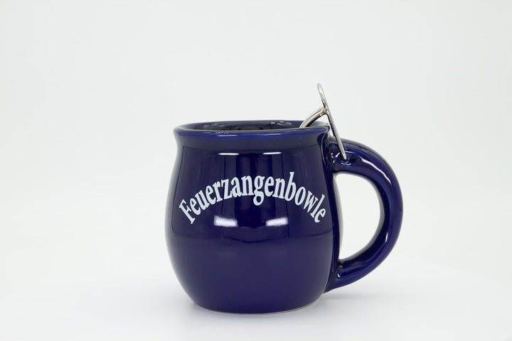 Feuerzangentasse 6er im Karton, Rot - für Feuerzangenbowle, Blau