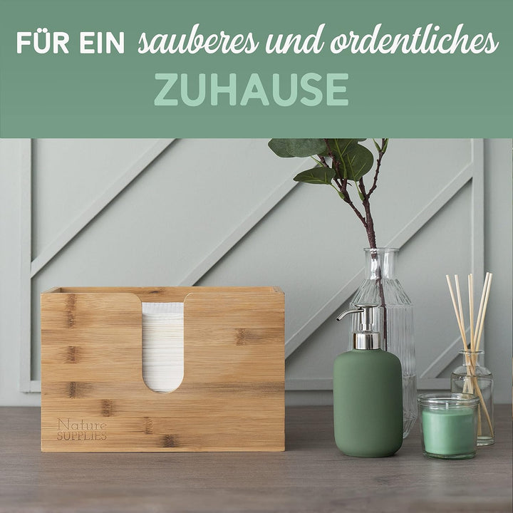 Nature Supplies Papierhandtuchspender aus Holz - Papierhandtuchhalter Mit Wandhalterung oder bei Tis