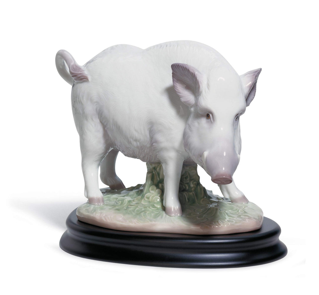 LLADRÓ Figur Das Wildschwein. Eber. Porzellan.