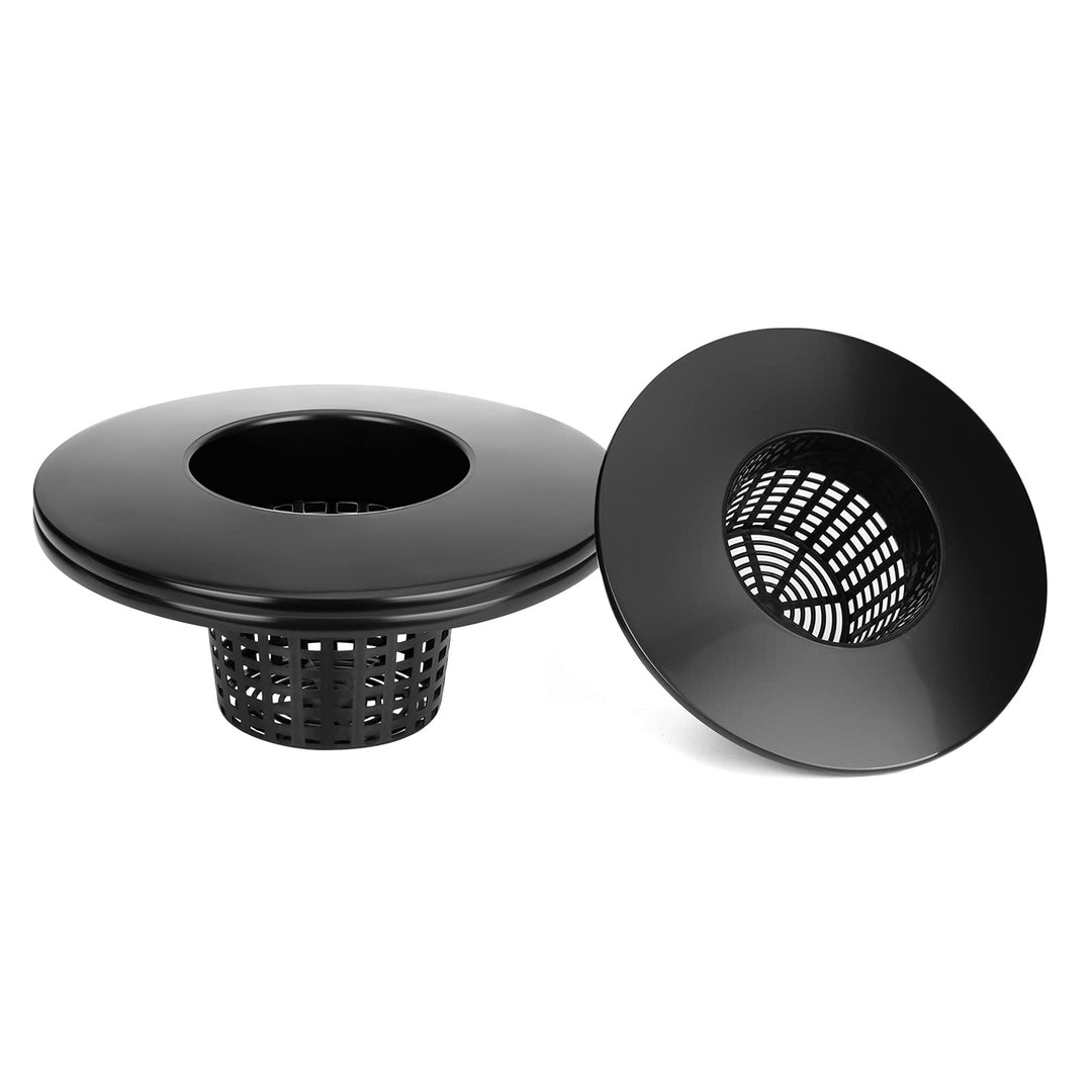 Tectsia 3 Stück Netztöpfe 15,2 cm für 5 und 3,5 Gallonen Eimer-Netz-Topfdeckel, breite Lippe, Hydrok