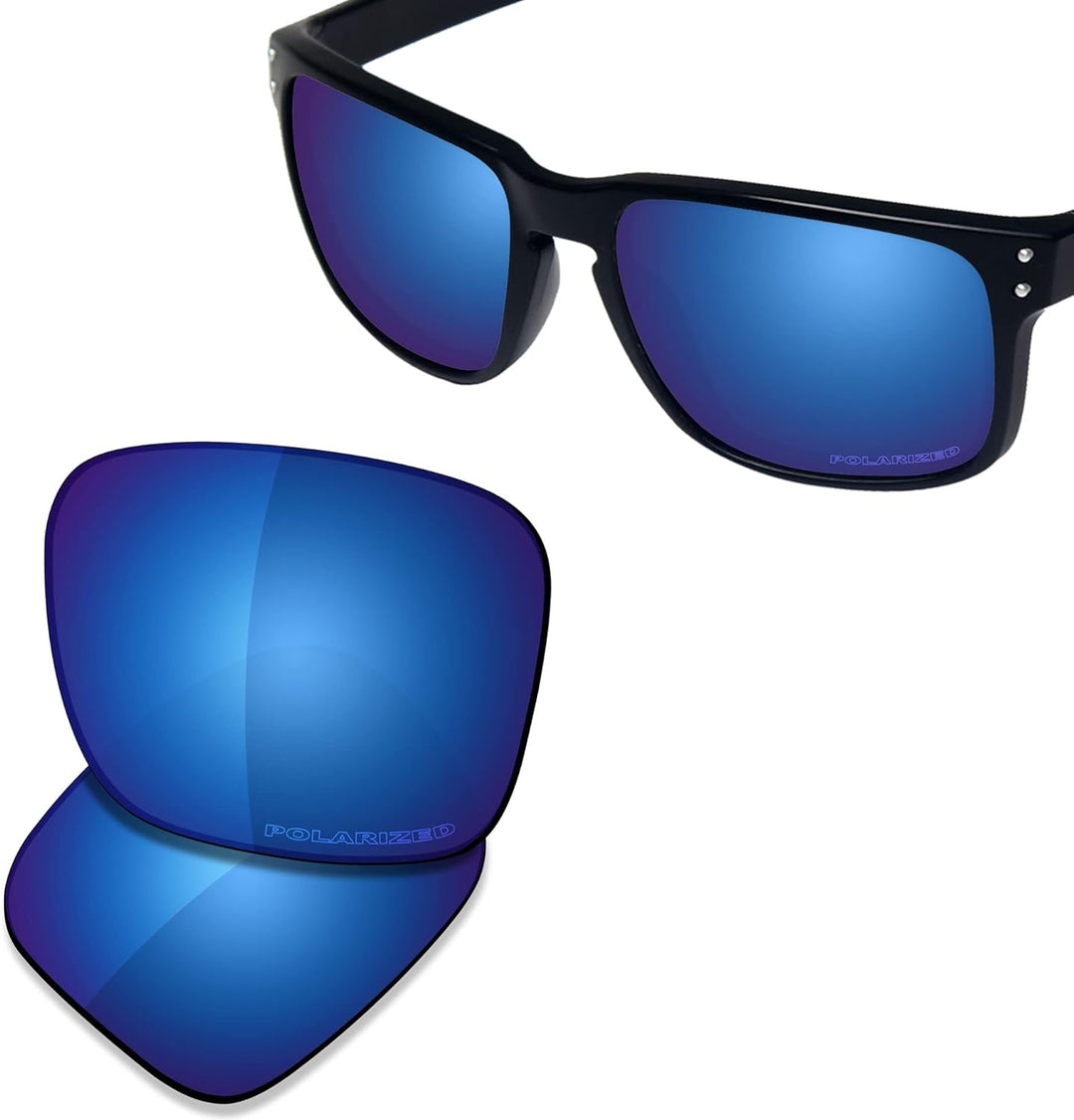 Saucer Premium Ersatzgläser für Oakley Holbrook XL OO9417 Sonnenbrillen High Defense - Midnight Blue