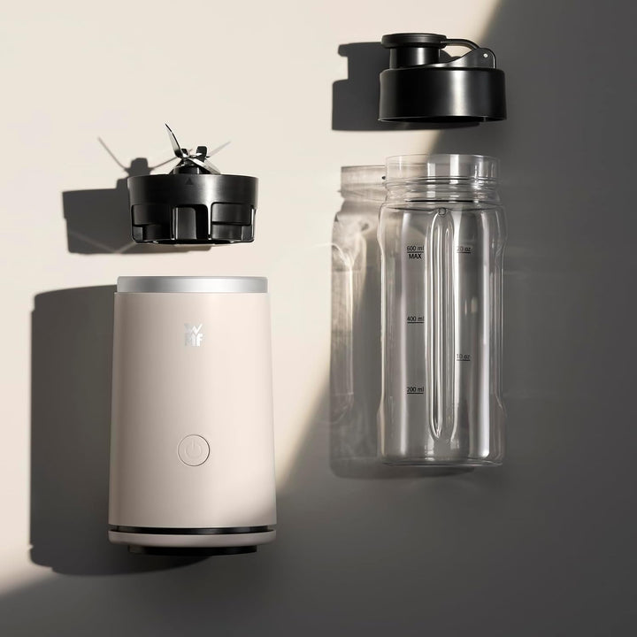 WMF Mix &amp; Go Touch - sea shell, Smoothie Maker, Personal Blender, Einhandbedienung, 500 W Leistung,