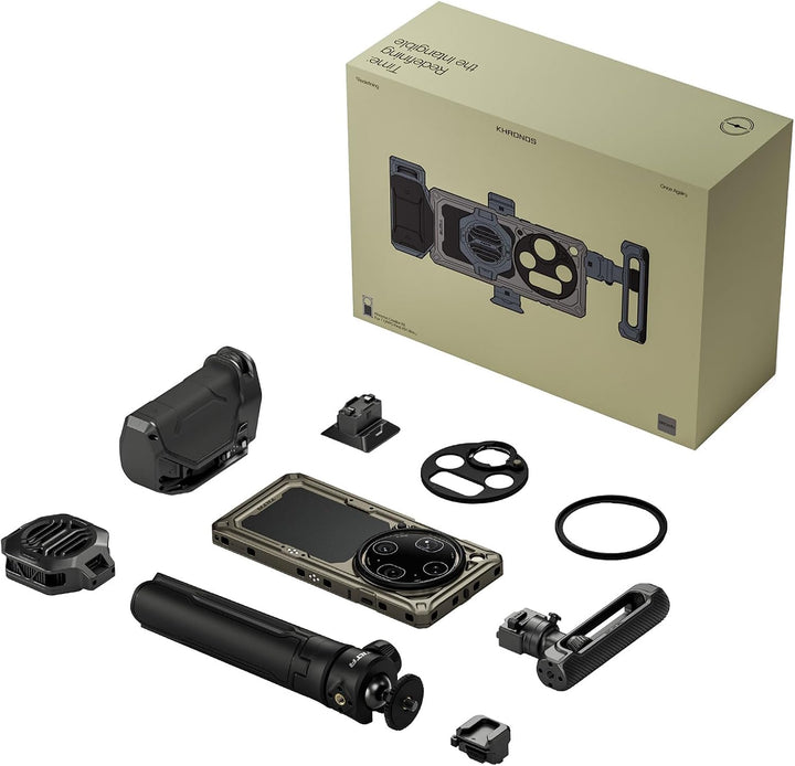 Tilta Khronos Oppo Find X9 Ultra Creator Kit Tundra Umber, Video-Rig mit Käfigcase, 5000mAh Akkugrif