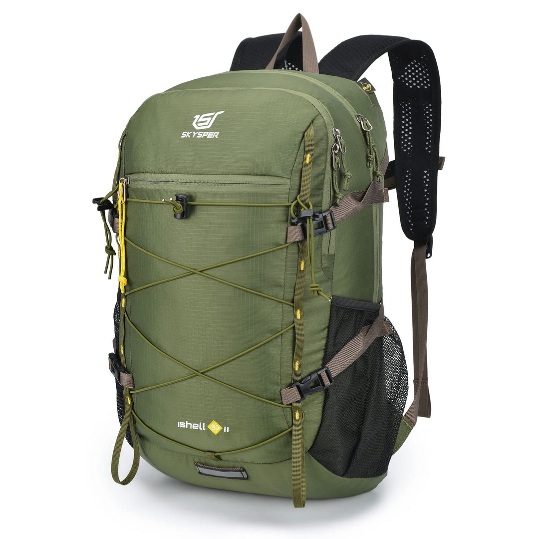 SKYSPER ISHELL 30 Faltbarer Rucksack 30L Ultra-leicht Tagesrucksack Verstaubar Daypack Wasserfest Wa