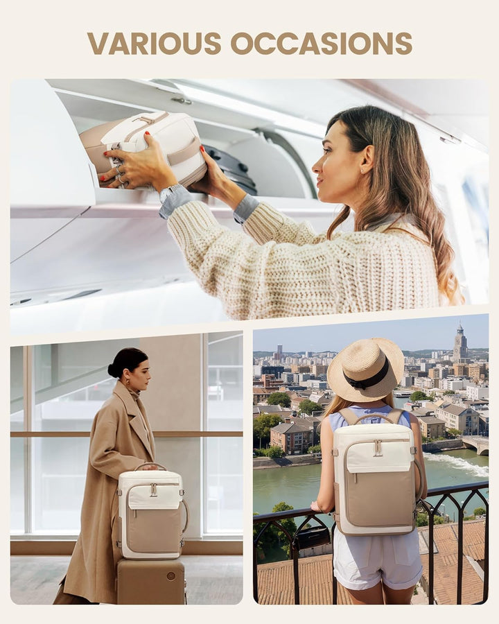 LOVEVOOK Reiserucksack Damen, Handgepäck Rucksack Flugzeug, Travel Backpack Women, Handgepäck Tasche