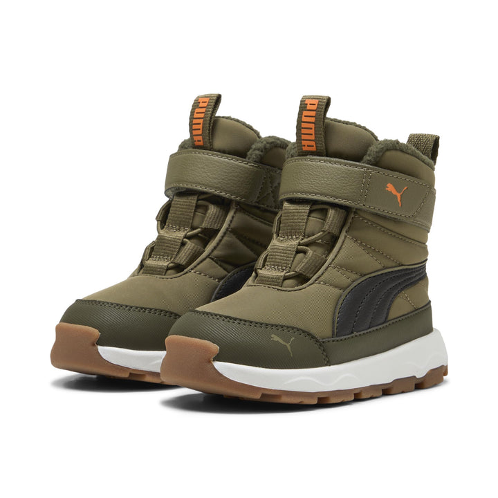 PUMA Unisex Kinder Puma Evolve Boot Puretex Ac+psHigh Boot 21 EU Olive Black Orange Glo Green, 21 EU