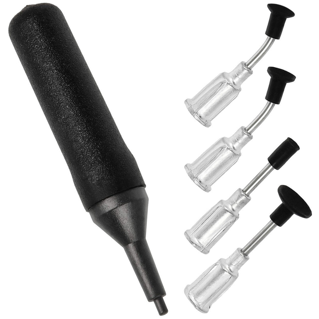 Minadax Antistatik ESD Vakuumpipette Saugpumpe Vakuum Pinzette Greifer Set mit 4 Saugnaepfen fuer SM