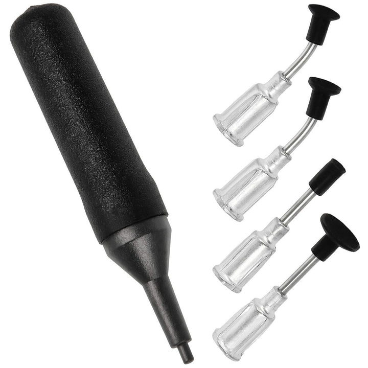 Minadax Antistatik ESD Vakuumpipette Saugpumpe Vakuum Pinzette Greifer Set mit 4 Saugnaepfen fuer SM