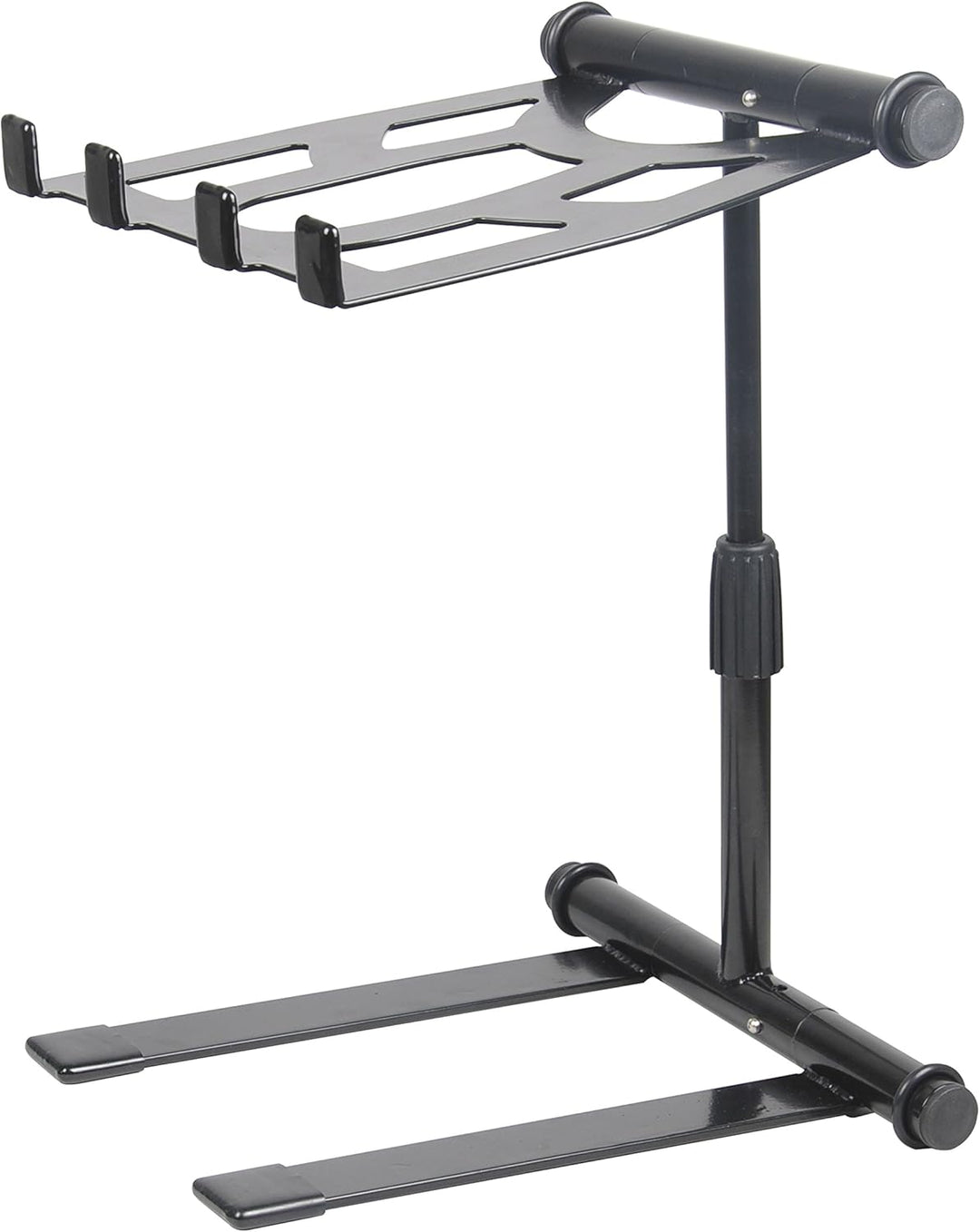 Fame Extrem Stabiler Laptop-Ständer, höhenverstellbar 180-360mm, klappbar, schwarz, ideal für unterw
