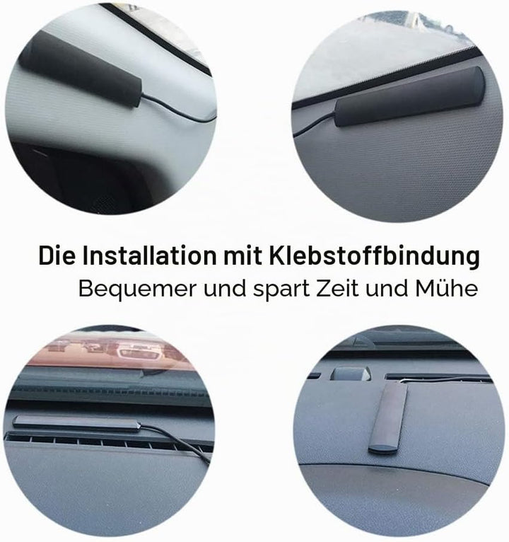 Greensen FM-Antenne, DAB-Antenne Digitale Radioantenne 5M SMA 20dB Signalempfang Klebemontage für FM