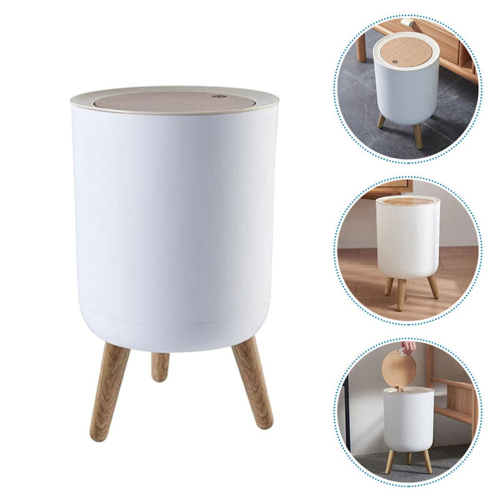 Cabilock Abfalleimer 1Pc -Deckel Zimmer Liefert Badezimmer Hoch Wohnküchen Pressküche Badezimmer Kan