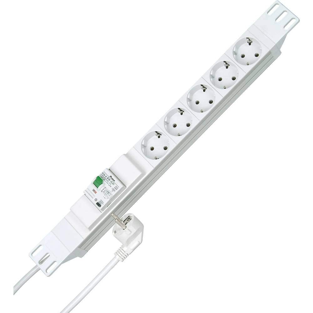 Kopp 938504012 PROFIversal 5-fach mit Schutzk.-Std. mit FI/LS-Schutzschalter RCB, 45 Grad gedr. Töpf