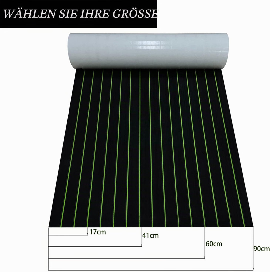 Hzkaicun Eva Schaum Boot 240x17/41/60/90 cm, Teakholz Eva Schaum Bodenbelag, Selbstklebende Deck Tep