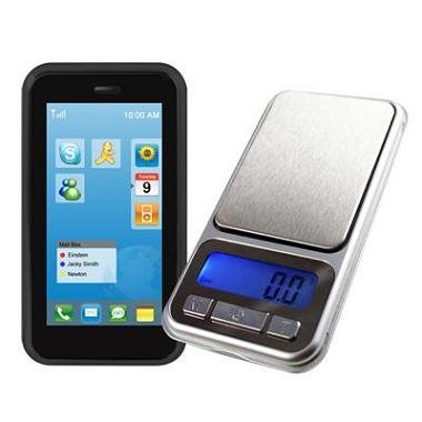 Digitalwaage XP-100 Feinwaage die in 0,01 g Schritten präzise bis 100g wiegt, Gramm, Grain,Carat, Ta