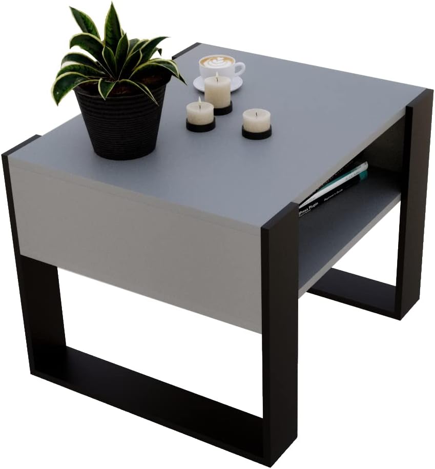 MRBLS Couchtisch – modernes rustikales Design – Wohnzimmer-Tisch Beistelltisch Kaffeetisch Sofatisch