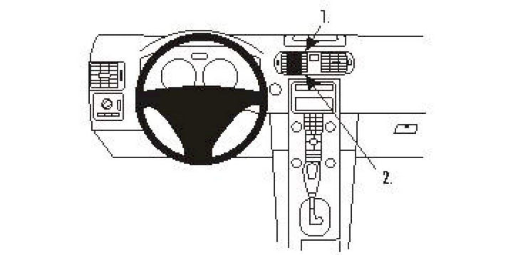 Brodit 853360 ProClip Halterung, schwarz