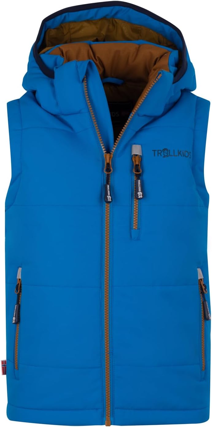 Trollkids Kids Narvik Vest XT 92 azure blue, 92 azure blue