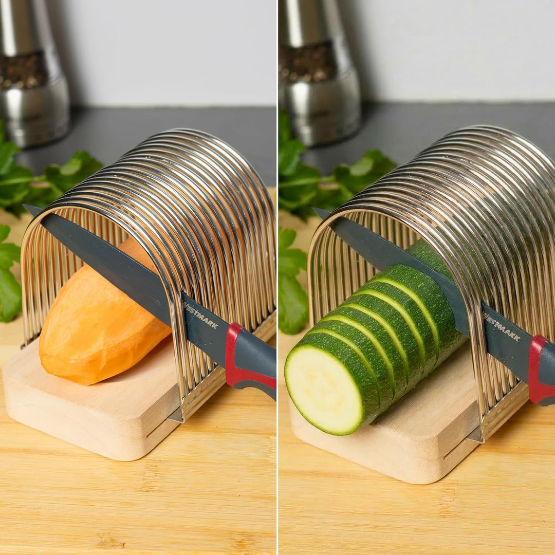 Westmark Fächerkartoffelschneider – Ideal zum schneiden gleichmässiger Fächerkartoffeln (Hasselback)