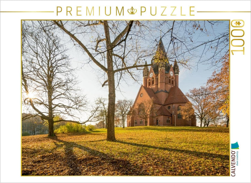 CALVENDO Puzzle Pauluskirche in Halle-Saale 1000 Teile Lege-Grösse 64 x 48 cm Foto-Puzzle Bild von M