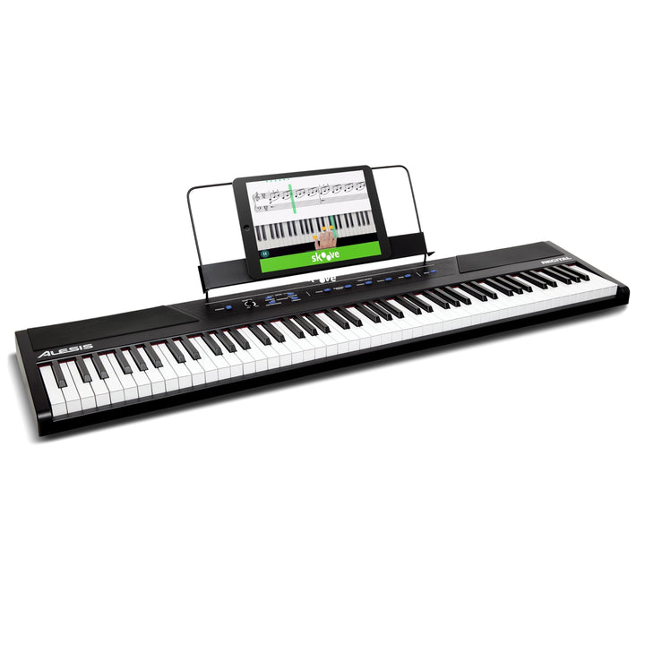 Alesis Recital - E Piano 88 Tasten für Einsteiger mit Halbgewichteten Volle Grösse Klavier, Lautspre