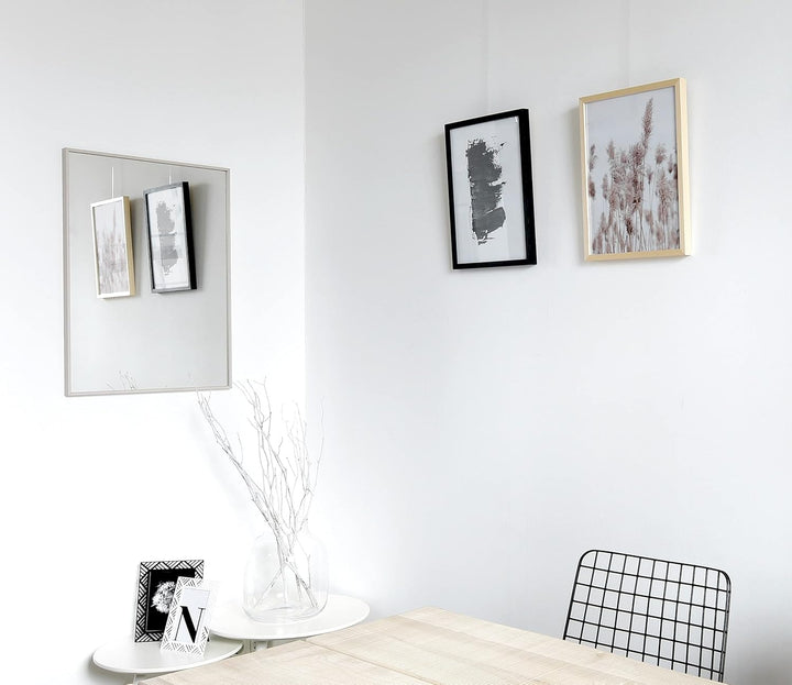 nielsen HOME Wandspiegel Alpha, Eiche Weiss, Aluminium, ca. 50x70 cm Eiche Weiss 50 x 70 cm, Eiche W