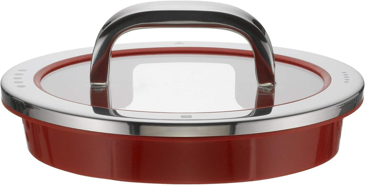 WMF Function 4 Topfdeckel 24 cm, Glasdeckel mit 4 Abgiessfunktionen, Glas, Silikon, Cromargan Edelst