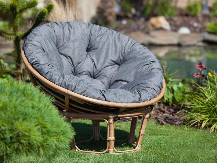PillowPrim Polster für Papasansessel, Auflage, Ersatzpolster Papasan D 114 cm Bodenkissen gepolstert