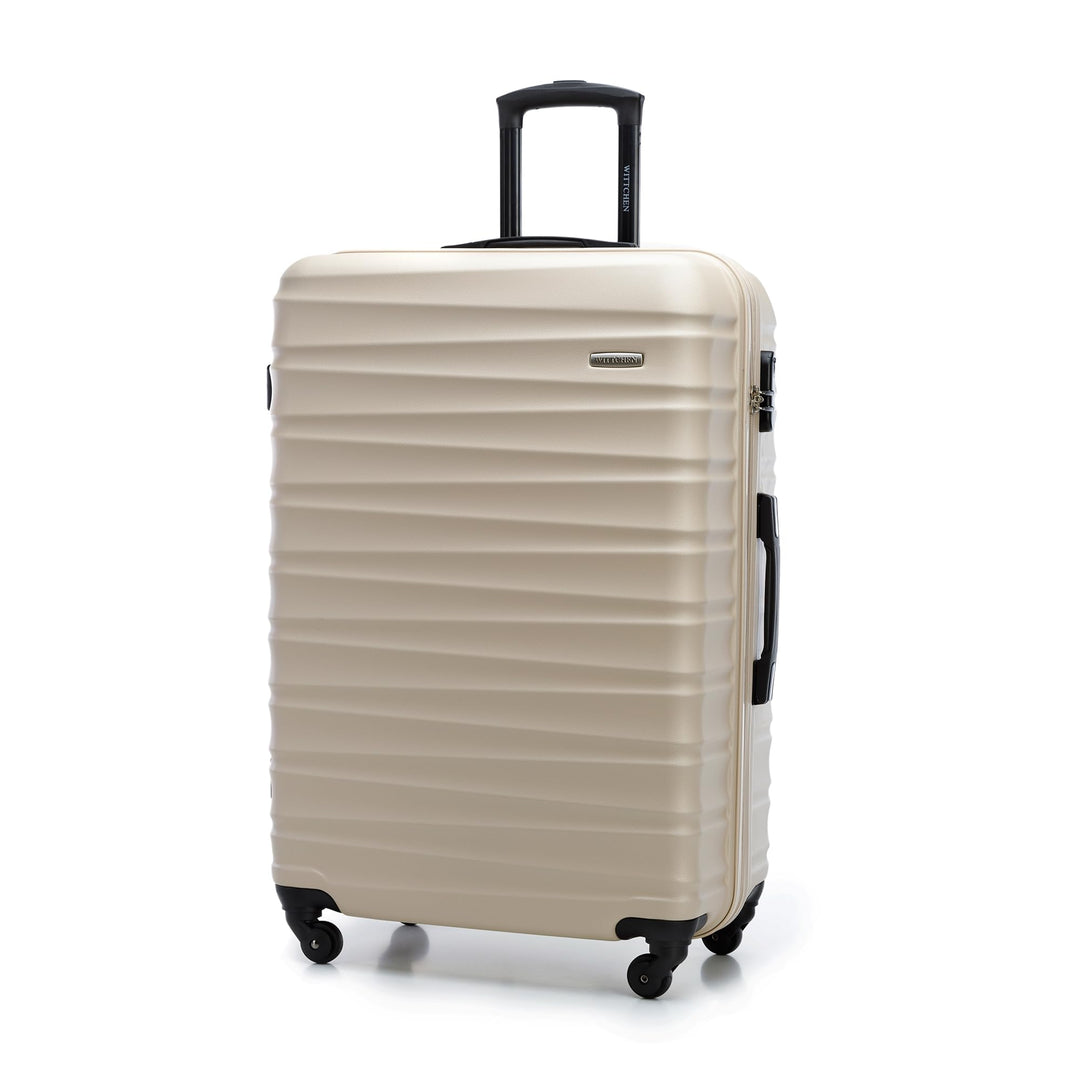 WITTCHEN Reisekoffer Rollkoffer Trolley Grosser Koffer Handgepäck Hartschale aus ABS mit 4 Spinner-R