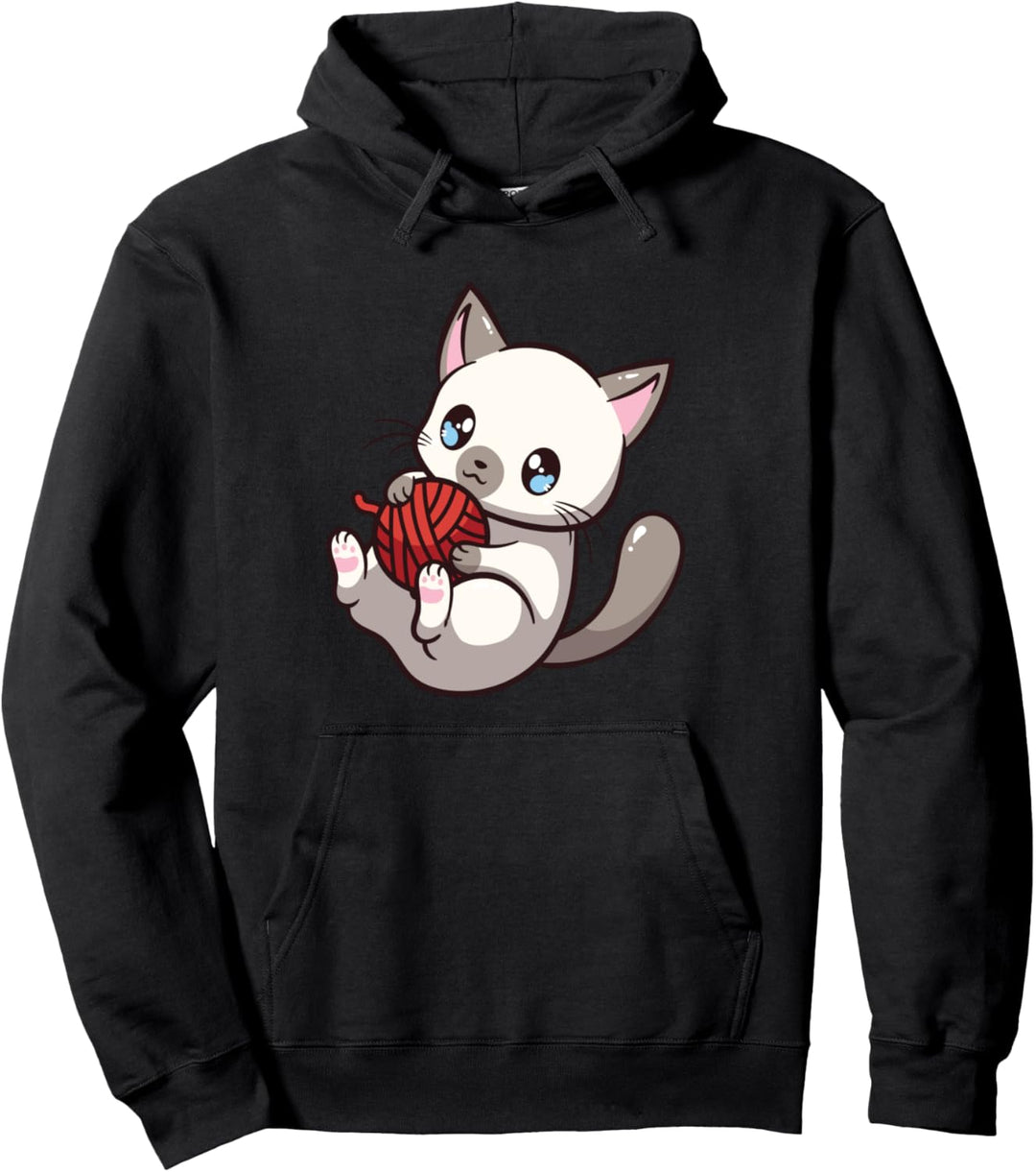 Kawaii süsse japanische Anime Katze Neko Girl Pullover Hoodie