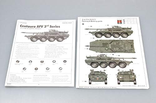 Trumpeter 00387 Modellbausatz Italian B1 Centauro Late Version, Mittel