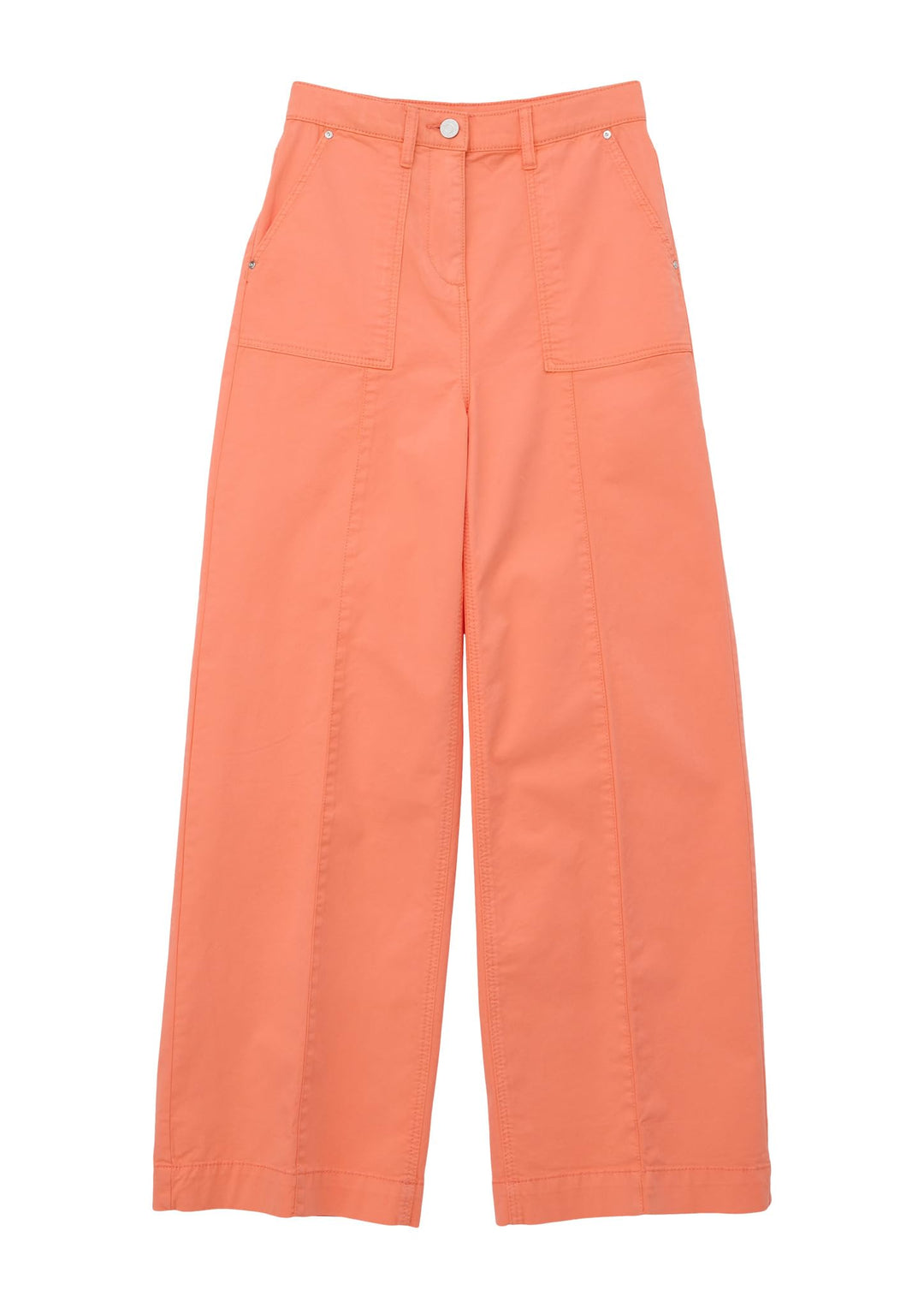 s.Oliver Mädchen Hose lang, Wide Leg 134 Orange, 134 Orange