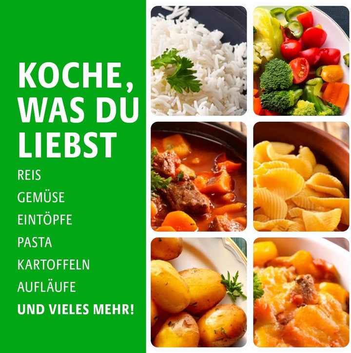 Basilico® Mikrowellen Schnellkochtopf 2,8L mit Dampfventil, Schnellkochtopf & Pressure Cooker für di