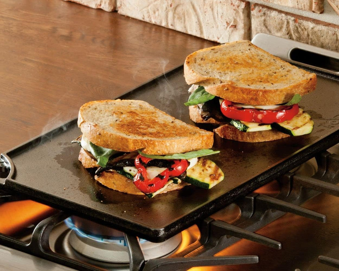 Lodge Logic Iron Griddle/Bratflächen 16.75 Inch Doppelbrenner, 16.75 Inch Doppelbrenner