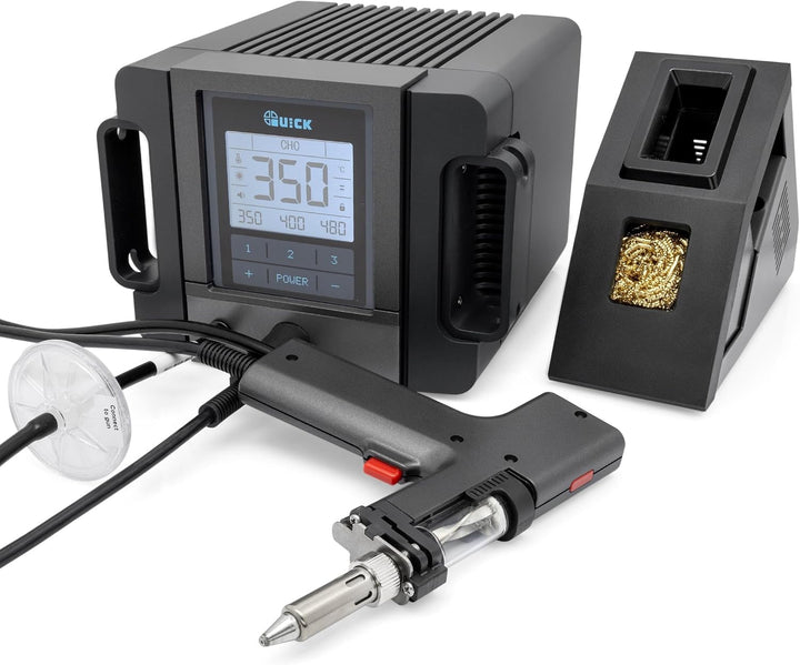 QUICK TV2+ Vakuum-Entlötstation 200W – präzise Temperaturregelung in Industriequalität, kalibrierbar