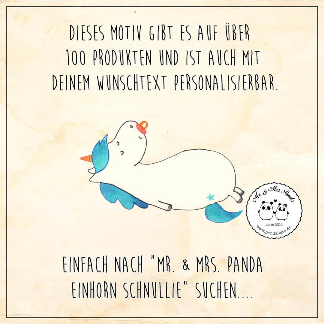 Mr. & Mrs. Panda Keksdose personalisiert Einhorn Schnuller - Personalisierte Geschenke, Mutter, Vorr