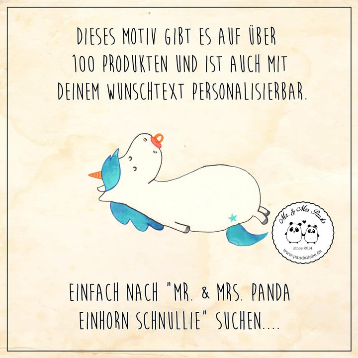 Mr. & Mrs. Panda Keksdose personalisiert Einhorn Schnuller - Personalisierte Geschenke, Mutter, Vorr