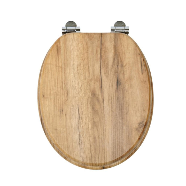 MDF-Toilettensitz mit Soft-Close-Mechanismus, O-förmiger Toilettensitz mit verstellbaren Scharnieren