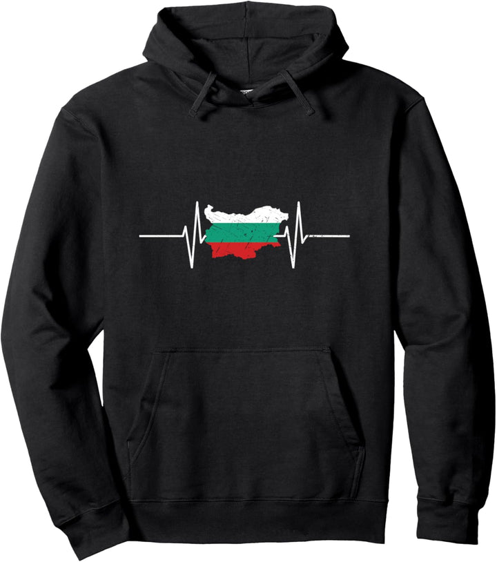 Bulgarien Bulgarien Herzschlag Vintage Flagge Bulgarien Pullover Hoodie