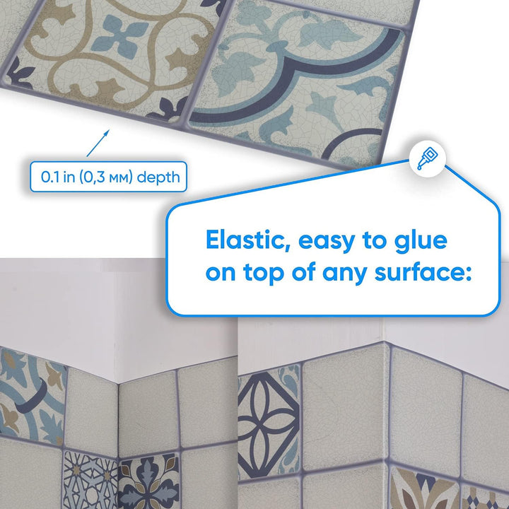 Grace Baltic SIA - PVC Wandpaneele 3D Dekorative Fliesen Verkleidung (10, Marokko) 10 Marokko, 10 Ma