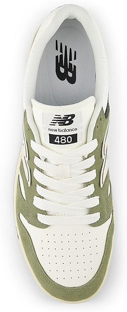New Balance Herren 480Sneaker 37 EU Dark Olivine, 37 EU Dark Olivine