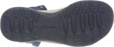 Clarks Damen Amanda Sprint Sport Sandal 41 EU Navy Suede, 41 EU Navy Suede