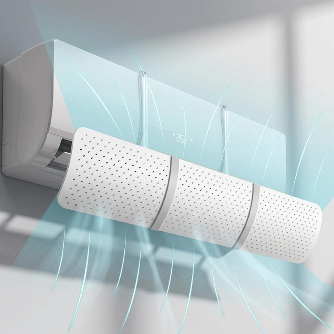 Universal Windabweiser für Klimaanlage, Verstellbarer Klimaanlagen Deflektor - Windschutz für Wandmo